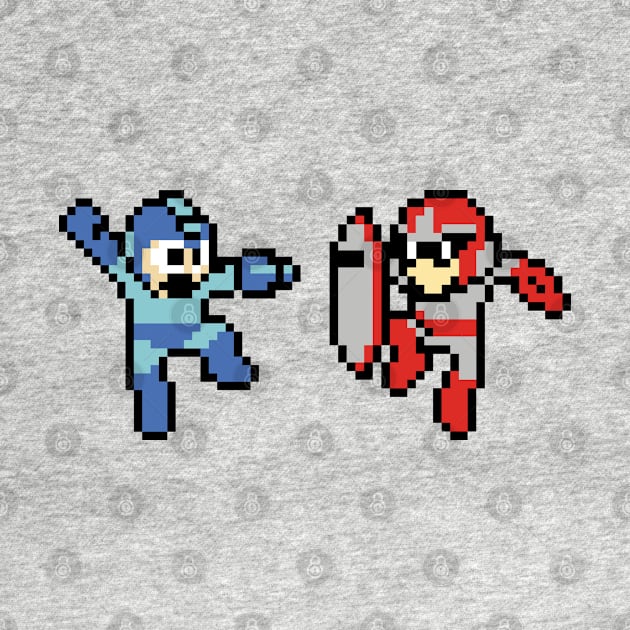 Megaman and Protoman by Slappers